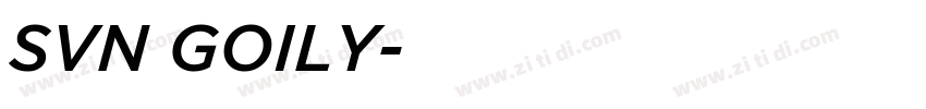 SVN GOILY字体转换